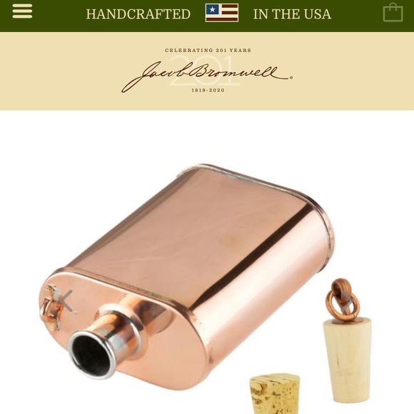 Jacob Bromwell, Great American Copper Flask - Picture 1 of 3